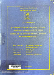 Corporate governance, financial distress and firm performance =