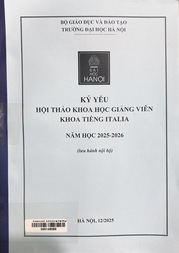 Kỷ yếu Hội thảo khoa học giảng viên Khoa tiếng Italia năm học 2025-2026