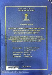 An analysis of primary school students' engagement in English vocabulary learning through educational digital games =