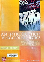 An introduction to sociolinguistics
