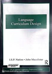 Language curriculum design