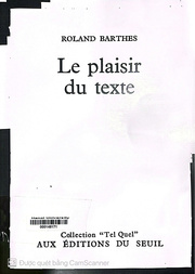 Le Plaisir du texte