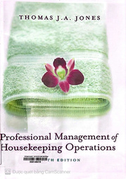 Professional management of housekeeping operations