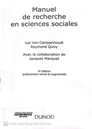 Manuel de recherche en sciences sociales