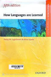 How languages are learned