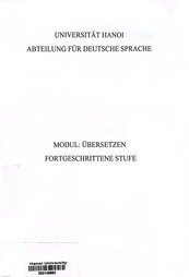 Modul übersetzen fortgeschrittene stufe