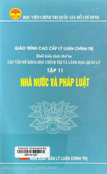 Giáo trình cao cấp lý luận chính trị  Khối kiến thức thứ ba Các vấn đề khoa học chính trị và lãnh đạo, quản lý.